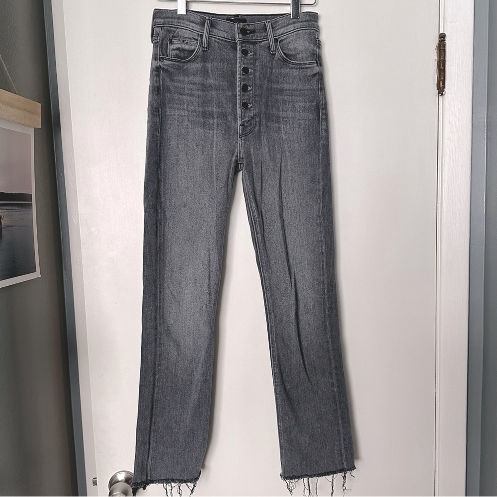 Mother Denim “The Pixie Dazzler Ankle Fray”
